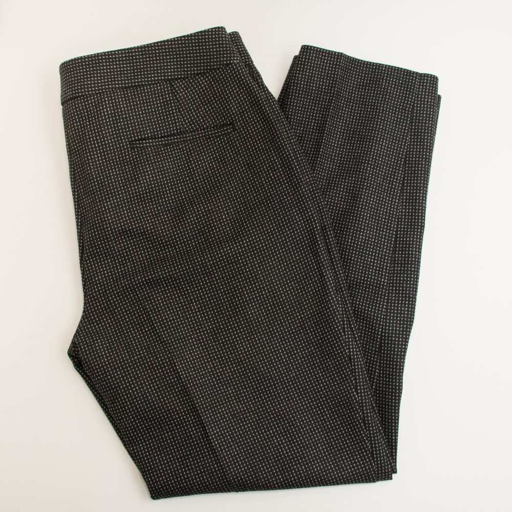 Talbots Black Polka Dot Curvy Dress Pants